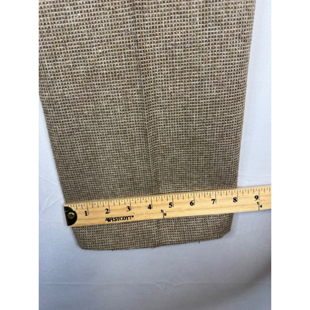 Vintage Simpsons The Store For Men Brown Micro Check Wool Blend Trousers 36x30 - Picture 7 of 9